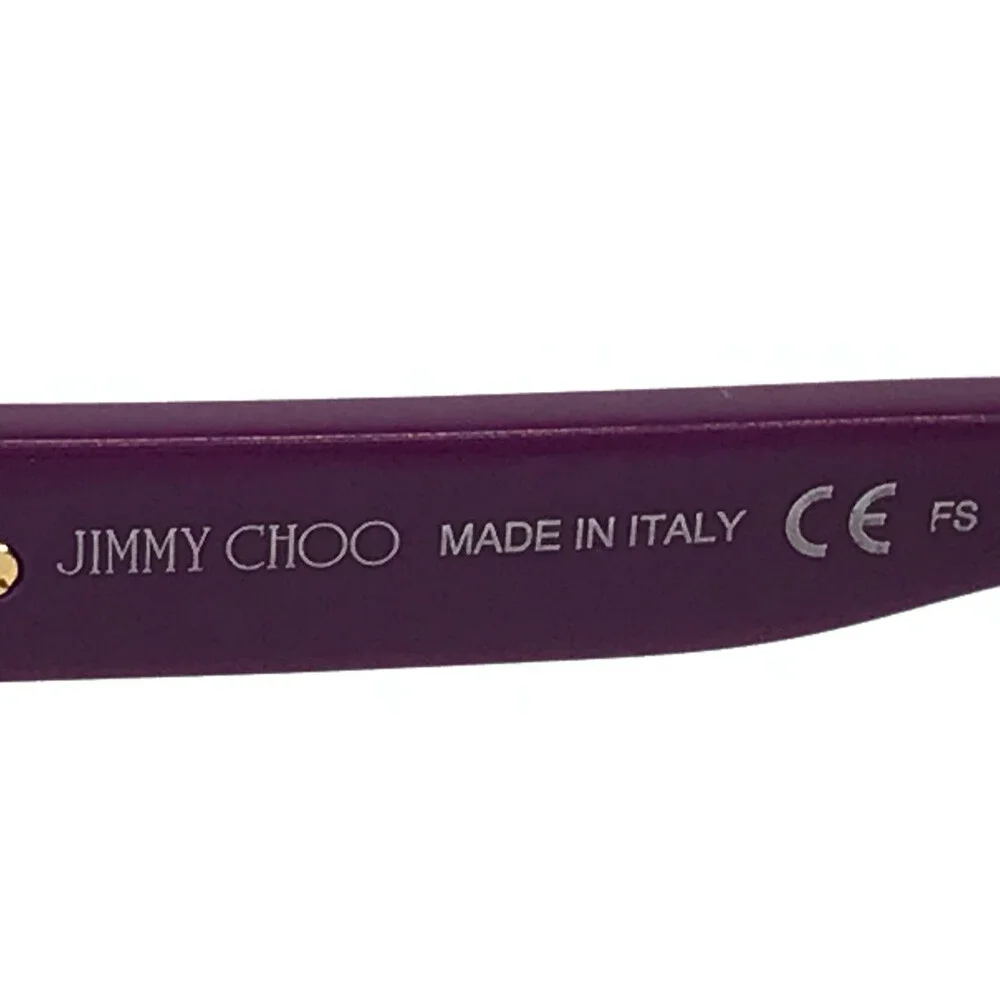 Jimmy Choo Eyeglasses Frames JC110 F1A Brown Pink Purple Fade Crystals 53-15-135